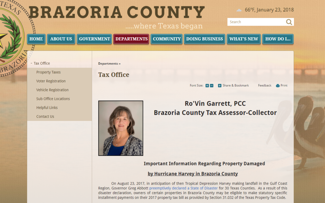 Brazoria County Texas Property Tax Website