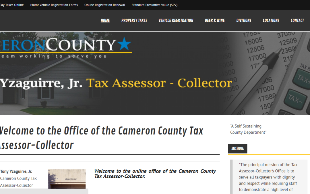 Cameron County Texas Property Tax Website