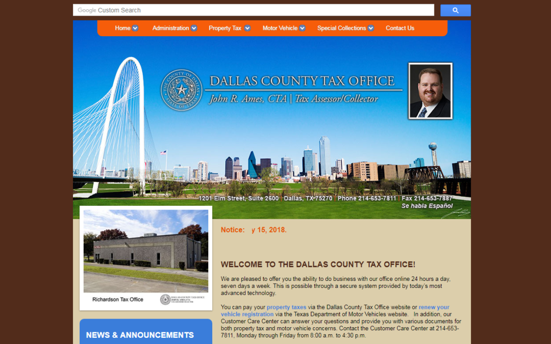 Dallas County Texas Property Tax Website