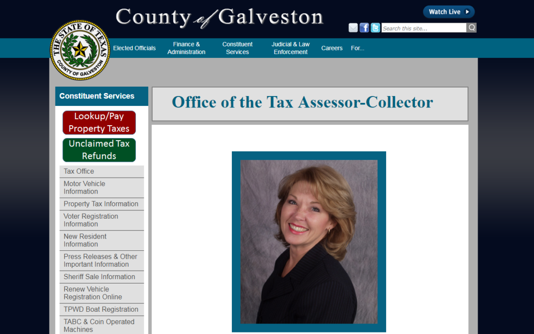 Galveston County Texas Property Tax Website