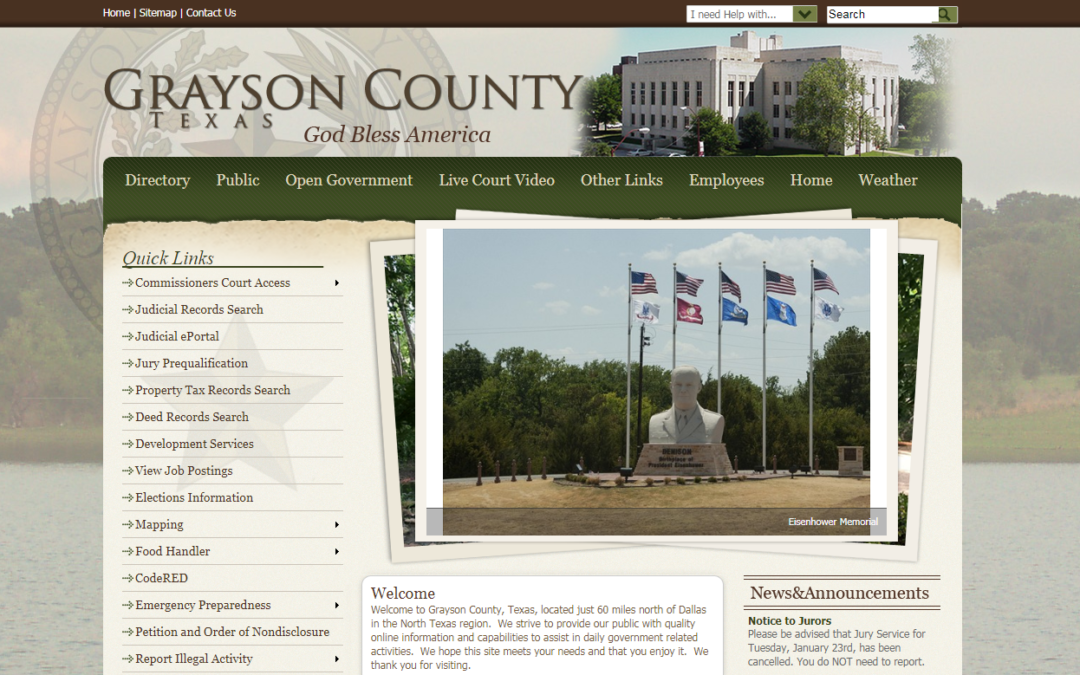 Grayson County Texas Property Tax Website