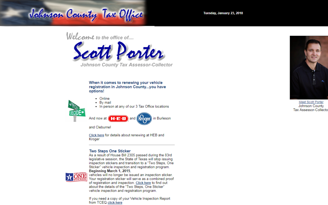 Johnson County Texas Property Tax Website