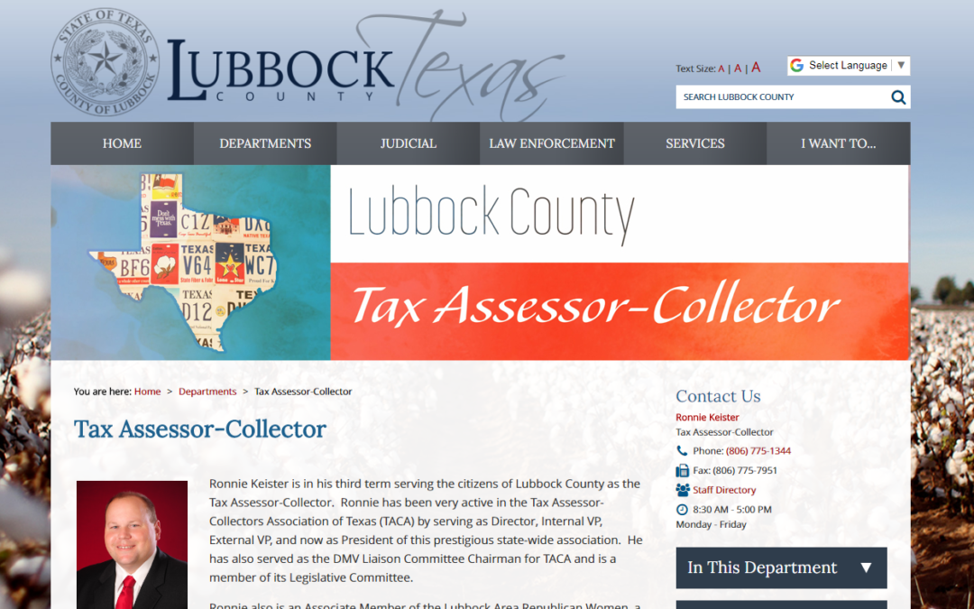 Lubbock County Texas Property Tax Website